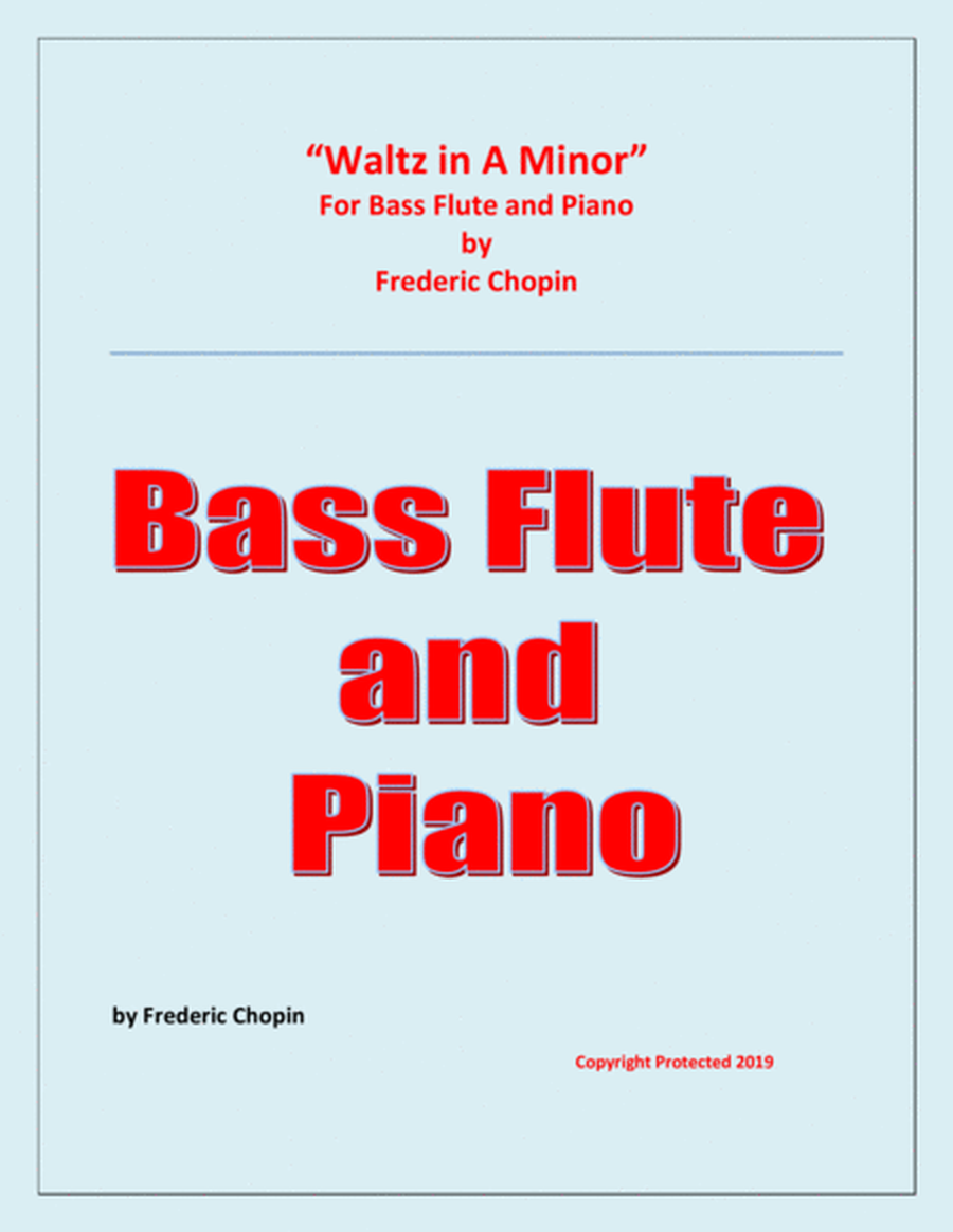 Waltz in A Minor - Bass Flute and Piano - Chamber music image number null