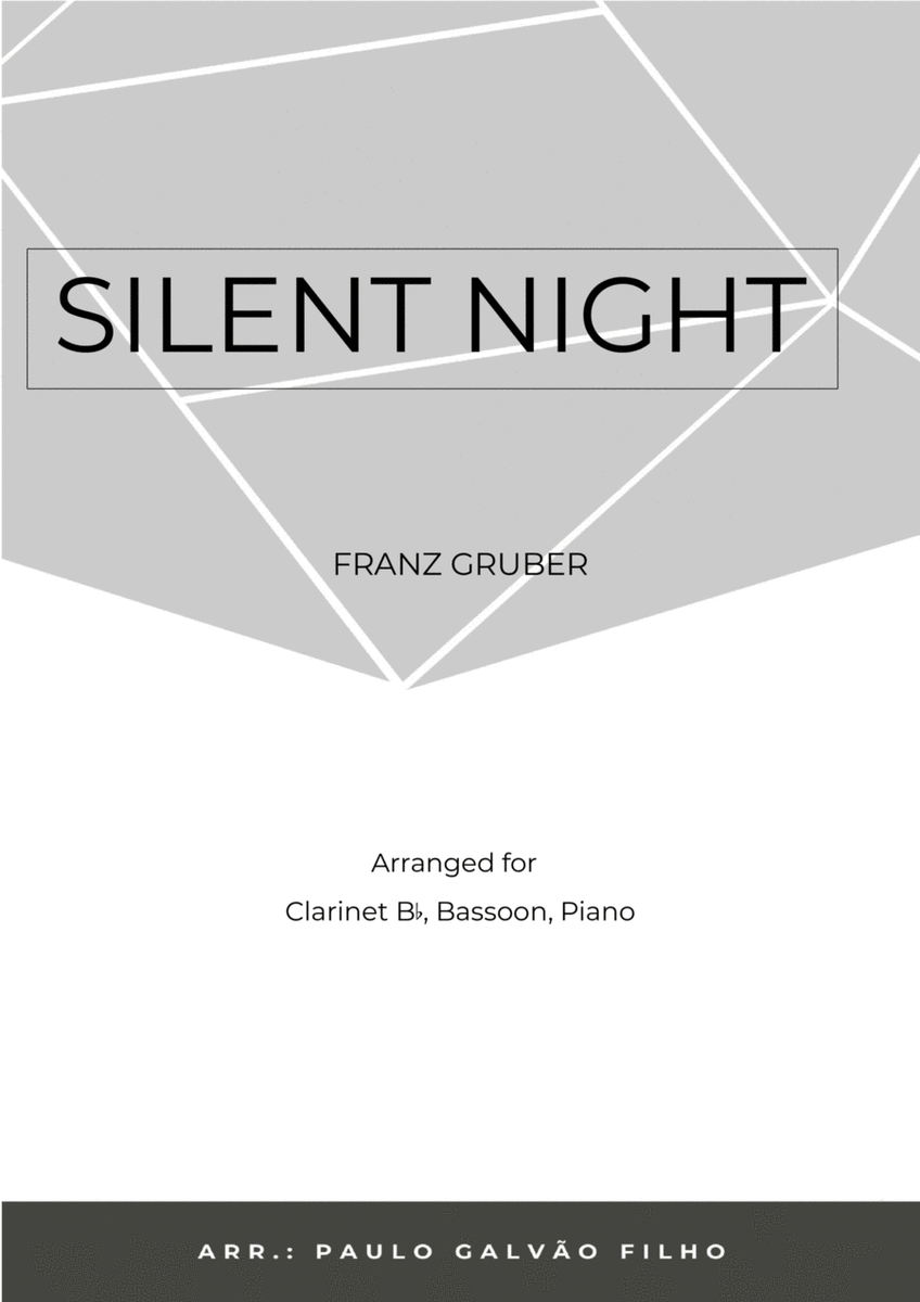 SILENT NIGHT - WIND PIANO TRIO (CLARINET, BASSOON & PNO) image number null