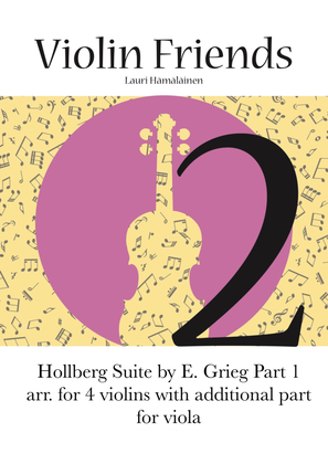 Book cover for Prelude from Hollberg Suite arr. for violin ensemble