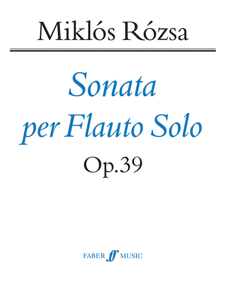 Flute Sonata, Op. 39