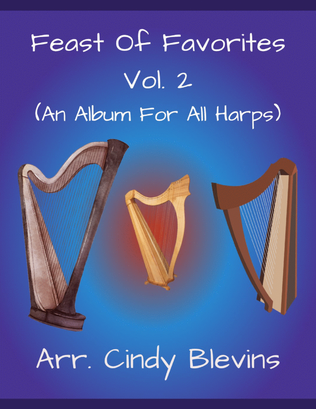 Book cover for Feast of Favorites, Vol. 2, 20 solos for all harps