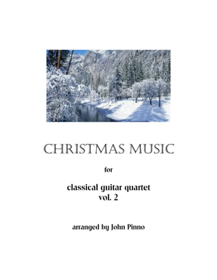 Book cover for Christmas Music for Classical Guitar Quartets, Vol. 2