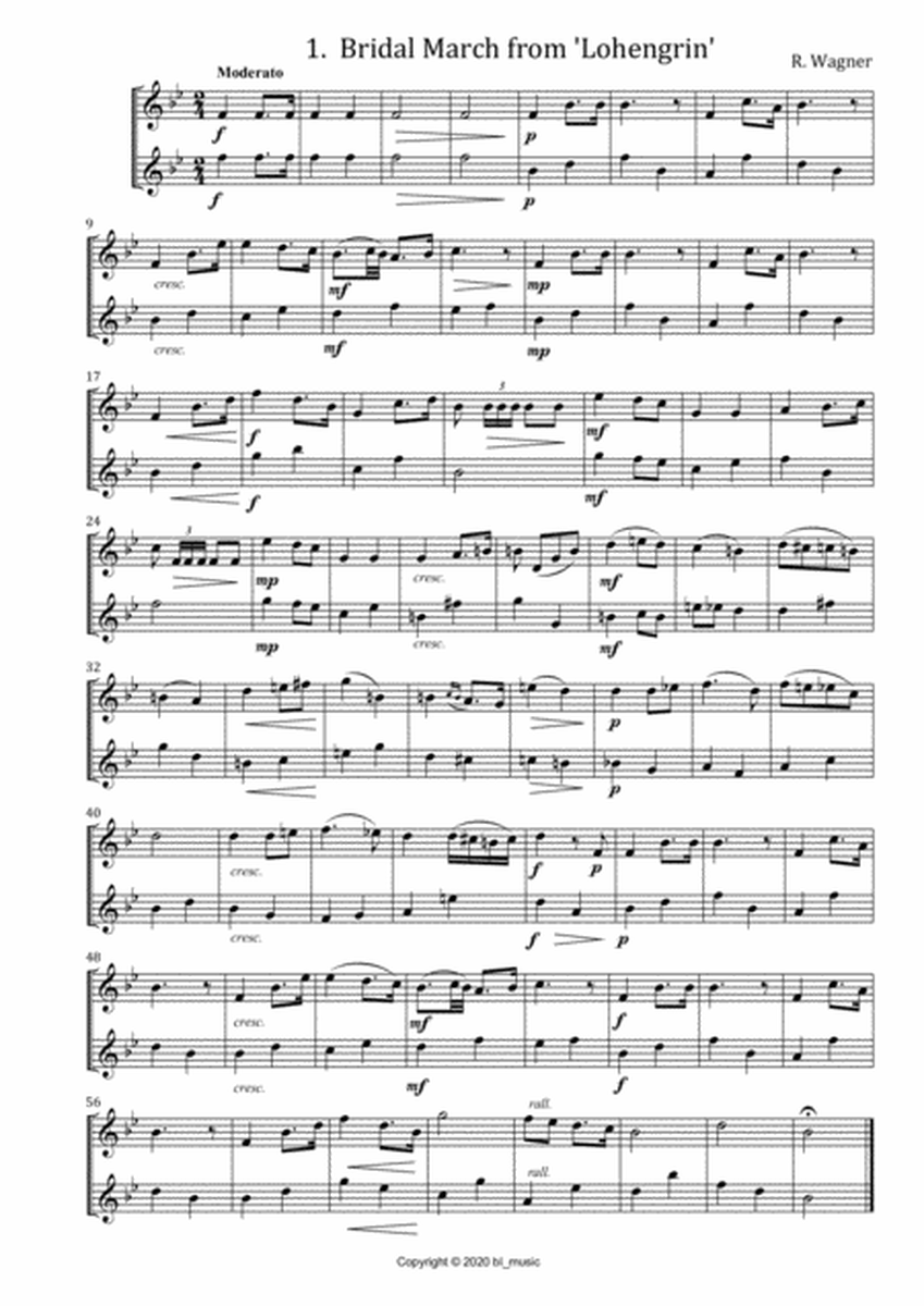 Wedding Music for Soprano and Alto Recorder