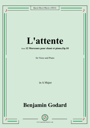 B. Godard-L'attente,in A Major,Op.10 No.4