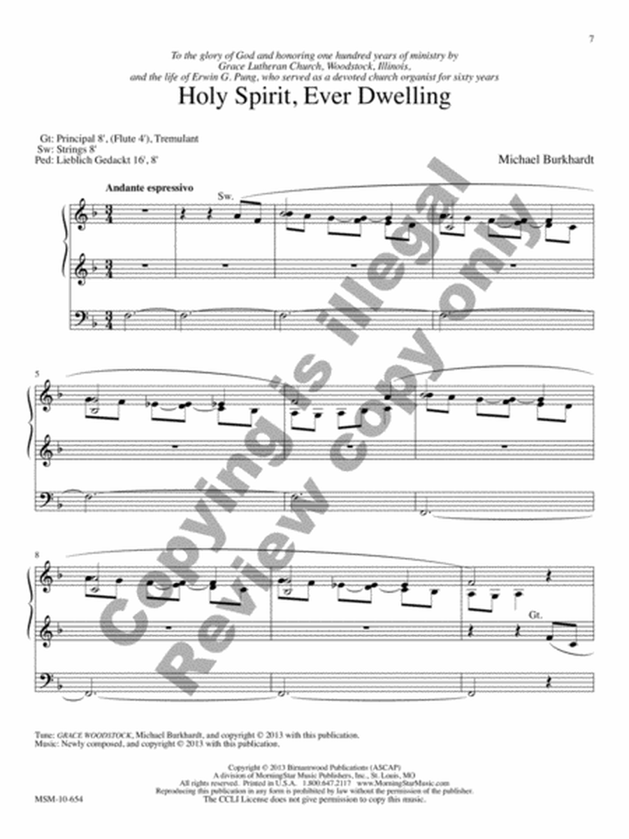 Three Hymn Improvisations for Organ image number null