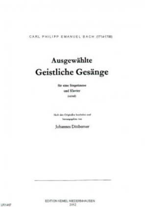 Book cover for Ausgewählte geistliche Gesänge