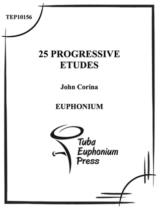 Book cover for 25 Progressive Euphonium Etudes