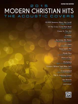 Book cover for 2015 Modern Christian Hits -- The Acoustic Covers