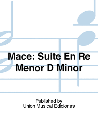 Book cover for Suite En Re Menor D Minor (Azpiazu)