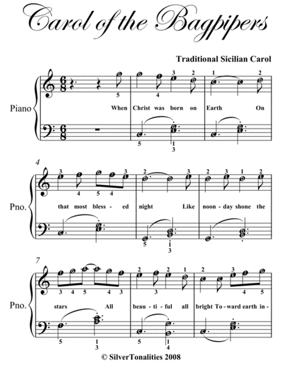 Christmas Treasures for Easy Piano Volume 6 Sheet Music