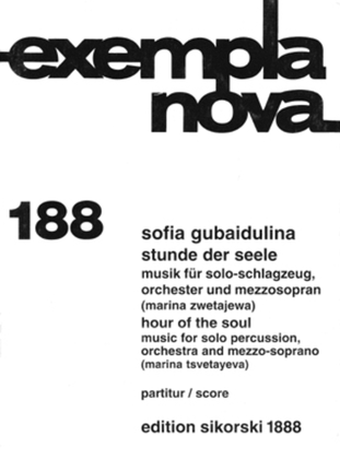 Book cover for Hour of the Soul (Stunde der Seele)