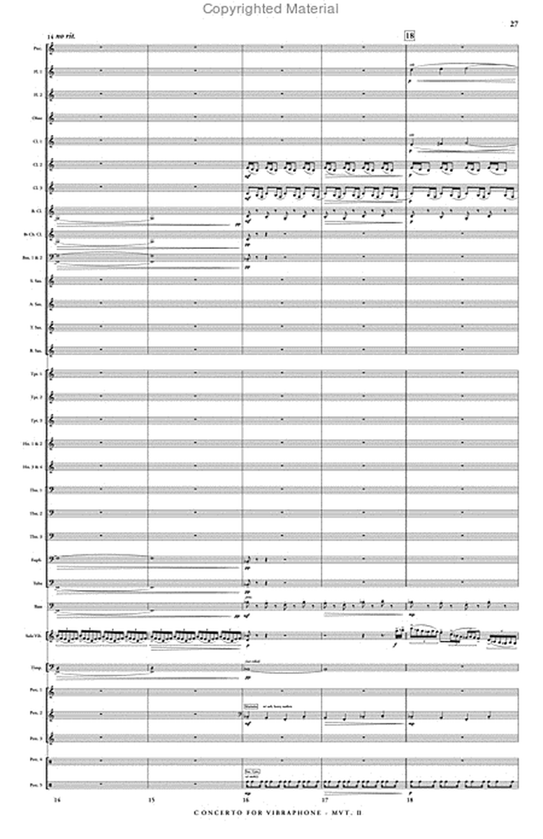 Concerto for Vibraphone & Wind Ensemble (score & parts) image number null