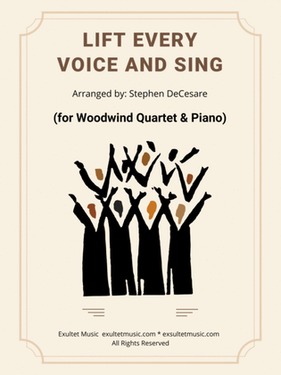 Book cover for Lift Every Voice And Sing (for Woodwind Quartet and Piano)