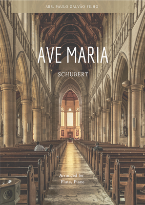 Book cover for AVE MARIA - SCHUBERT - FLUTE & PIANO
