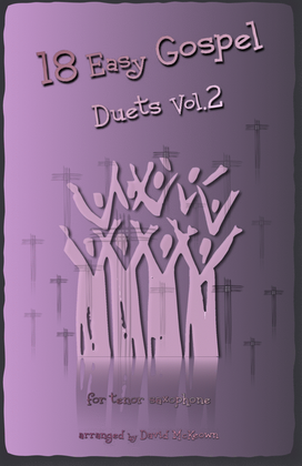 Book cover for 18 Easy Gospel Duets Vol.2 for Tenor Saxophone