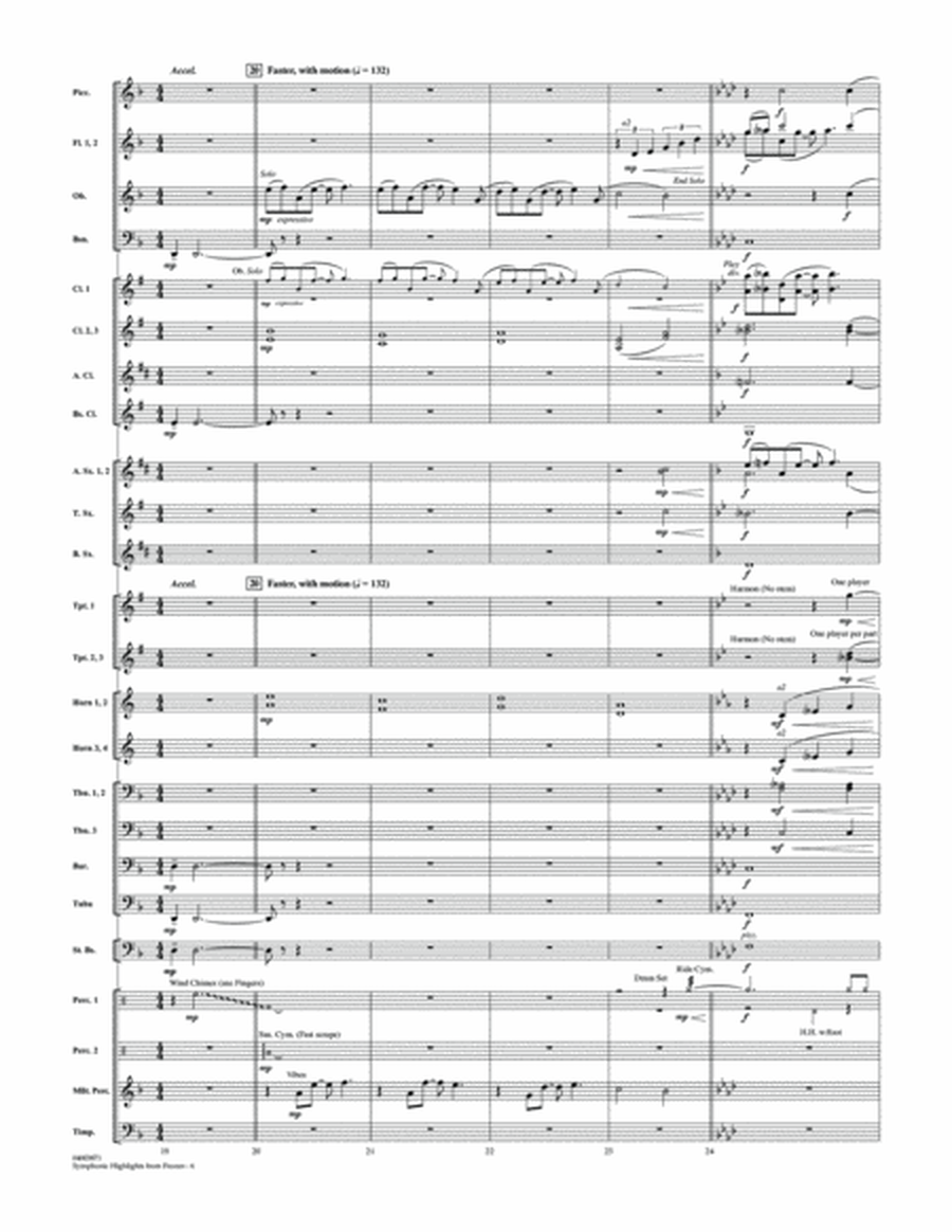 Symphonic Highlights from Frozen - Conductor Score (Full Score)