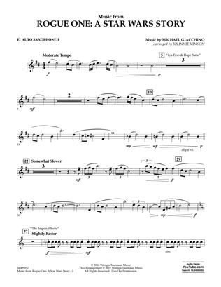 Book cover for Music from Rogue One: A Star Wars Story - Eb Alto Saxophone 1