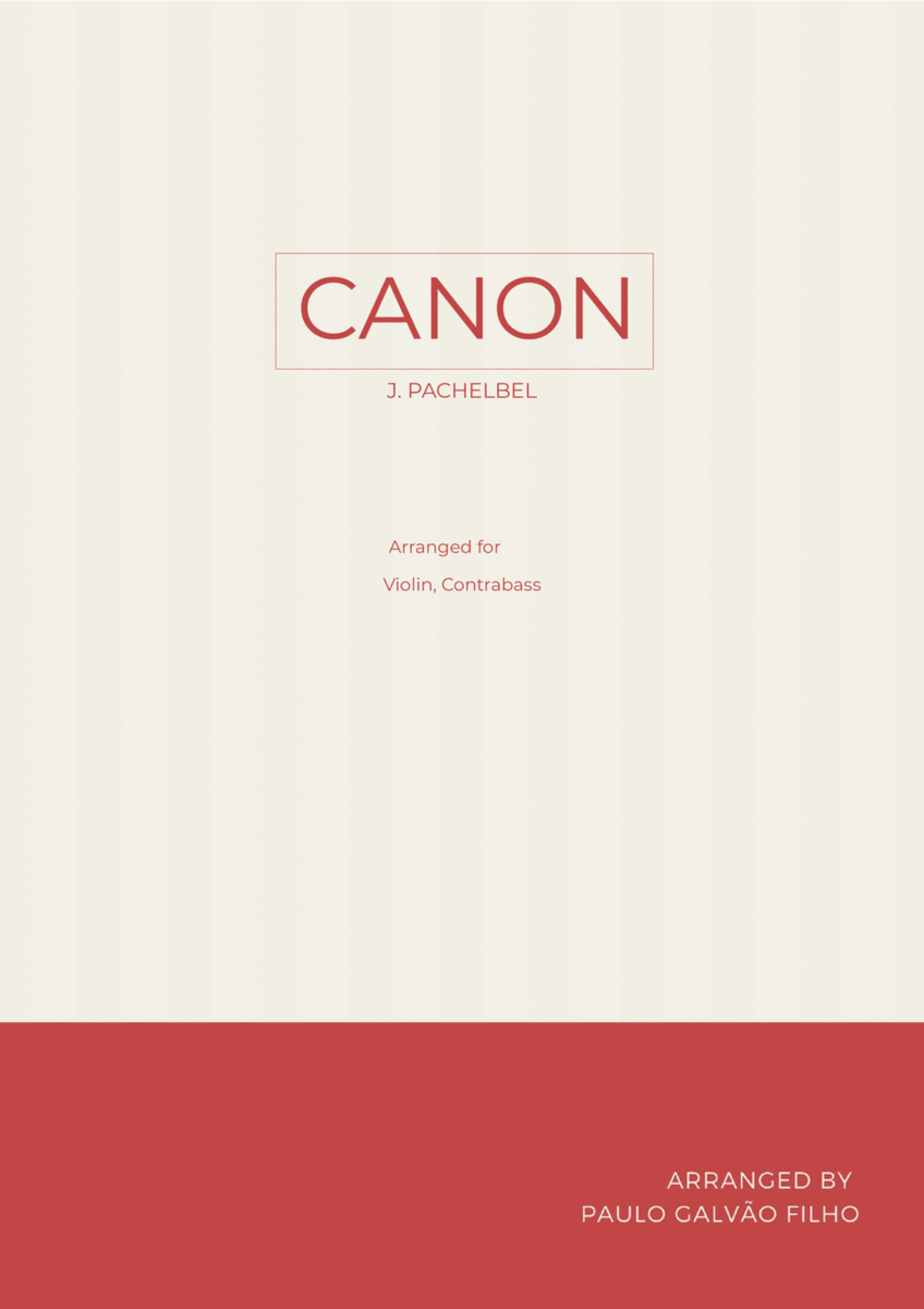 CANON IN D - VIOLIN & CONTRABASS image number null