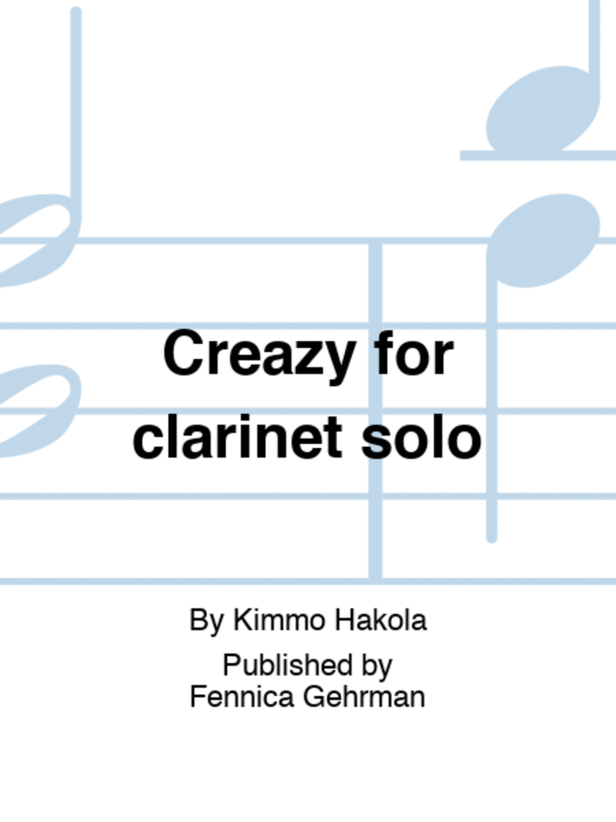Creazy for clarinet solo