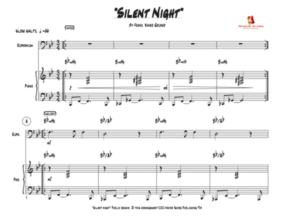 Silent Night - Euphonium & Piano (Bb Major) image number null