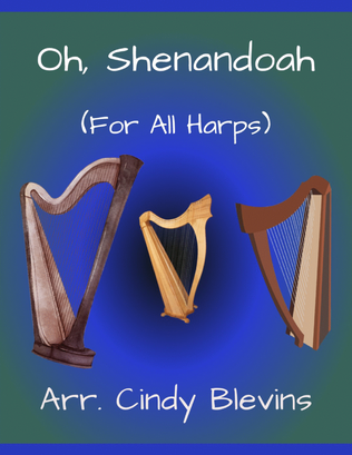 Book cover for Oh, Shenandoah, for Lap Harp Solo