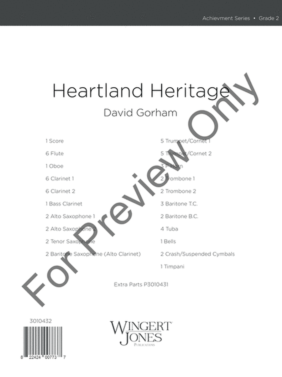 Heartland Heritage - Full Score image number null