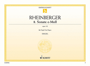 Book cover for Sonata No. 8 E minor, Op. 132