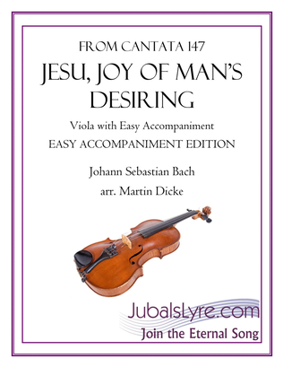 Book cover for Jesu, Joy of Man’s Desiring (Viola with Easy Accompaniment)