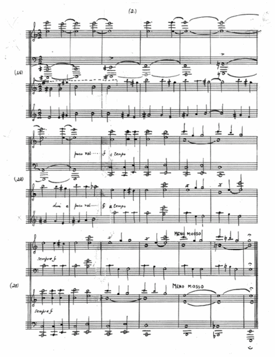 [Pinkham] Four Short Pieces for Two Pianos