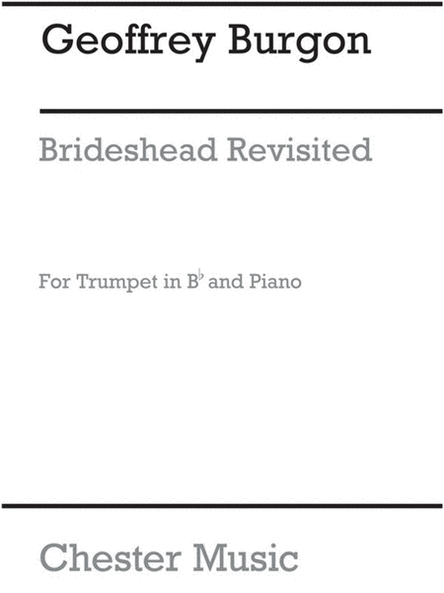 Burgon Brideshead Revisited Tpt/Piano(Arc)