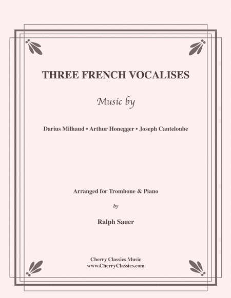 Three French Vocalises for Trombone & Piano