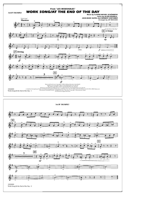 Book cover for Work Song/At the End of the Day (Les Misérables) (arr. Jay Bocook) - 3rd Bb Trumpet