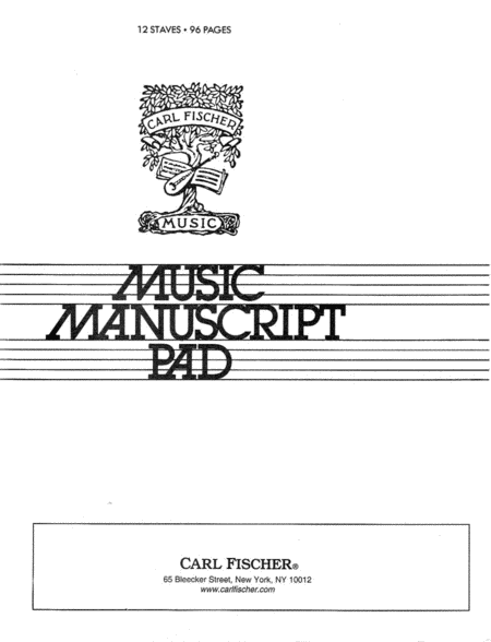 12 Line Manuscript Pad