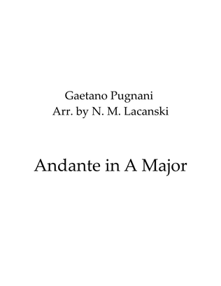 Book cover for Andante in A major