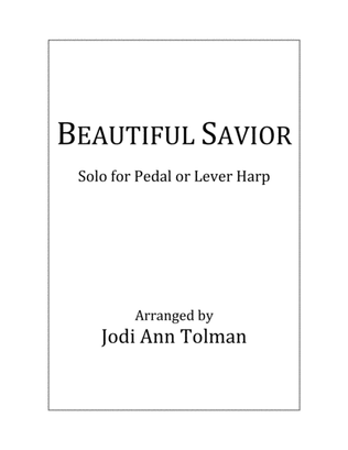 Book cover for Beautiful Savior (Fairest Lord Jesus), Harp Solo