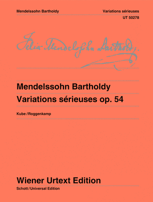 Book cover for Variations Sérieuses