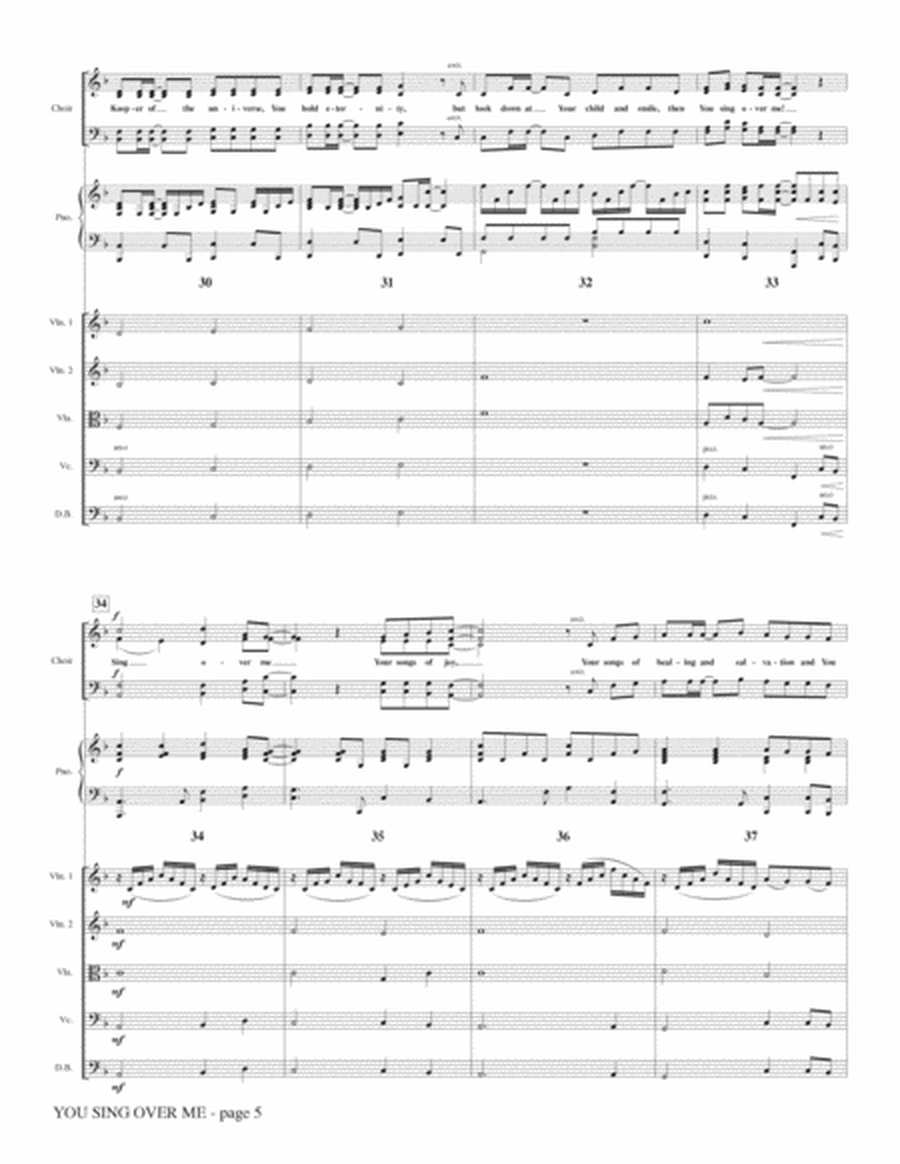 You Sing Over Me - Full Score