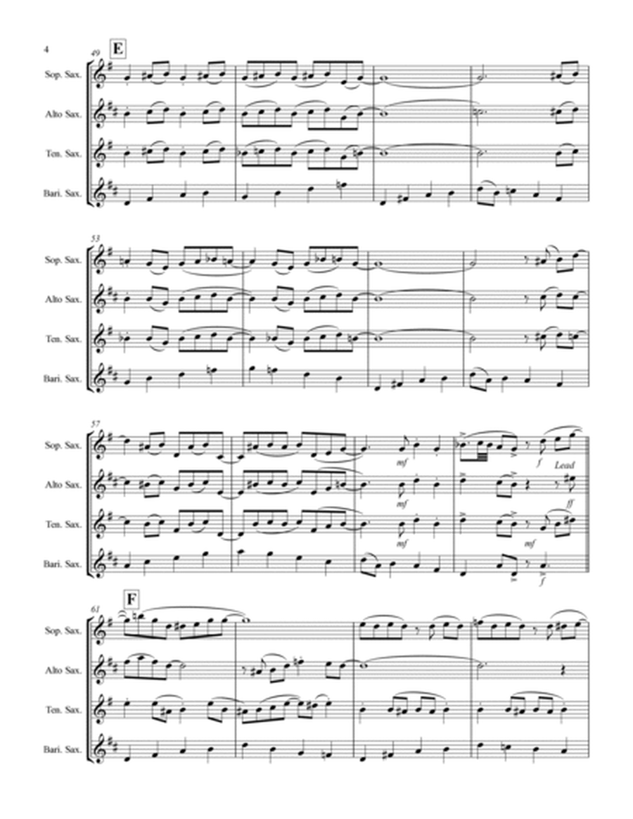 St. Louis Blues (for Saxophone Quartet SATB or AATB) image number null