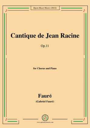 Book cover for Fauré-Cantique de Jean Racine,Op.11