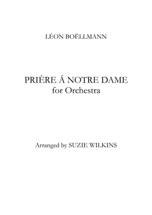 Prière à Notre Dame for Orchestra