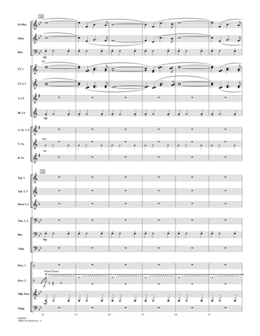 ABBA on Broadway (arr. Michael Brown) - Full Score