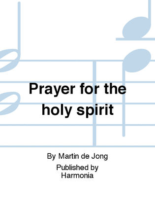 Book cover for Prayer for the holy spirit