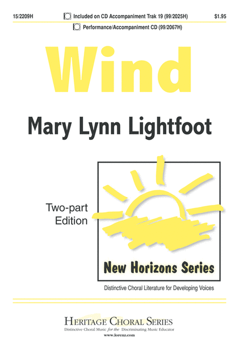 Wind by Mary Lynn Lightfoot 2-Part - Digital Sheet Music