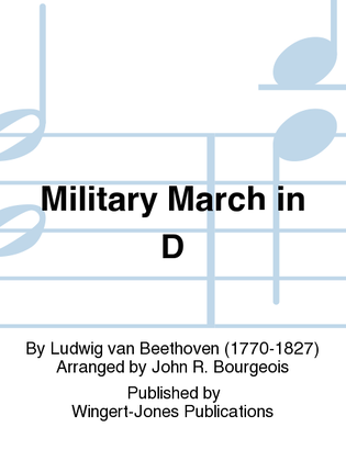 Book cover for Military March In D - Full Score