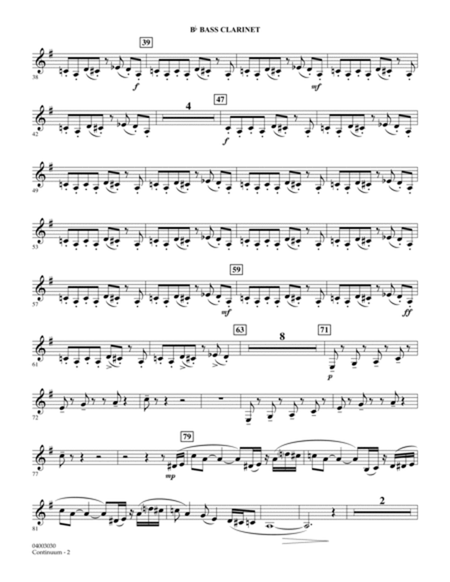 Continuum - Bb Bass Clarinet