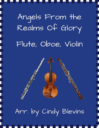 Book cover for Angels From the Realms of Glory, for Flute, Oboe and Violin