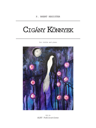 Book cover for Cigany Konnyek (Gypsy Tears) for Violin and Piano