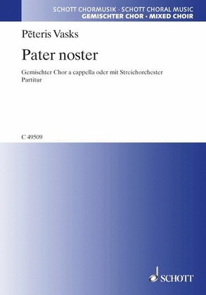 Book cover for Vasks Pater Noster Satb.chor Cappella