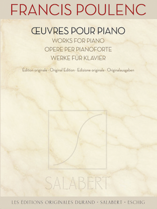 Book cover for Francis Poulenc – Works for Piano