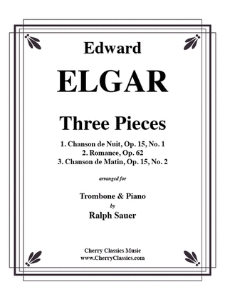 Book cover for Three Pieces for Trombone & Piano